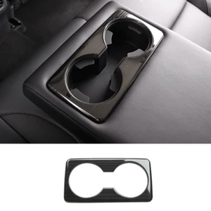 For Mazda 3 Axela 2019-2022 Black Brushed Rear Water Cup Holder Cover Stainless - Picture 1 of 5