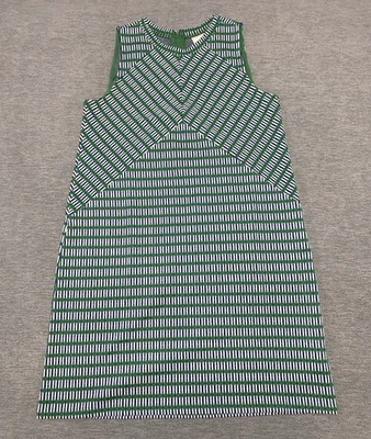 Anthropologie Maeve Dress Womens Medium Seamed Green Jaquard Mini Bohemian - Image 1 of 4