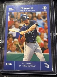 2022 Topps MLB Rookie of the Year 75th Anniversary - Wil Myers #44 Blue /25 - Picture 1 of 2