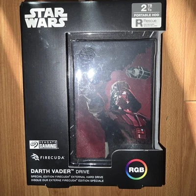 SEAGATE FireCuda 2TB External Gaming Hard Drive *DARTH VADER SPECIAL EDITION* - Image 1 of 4