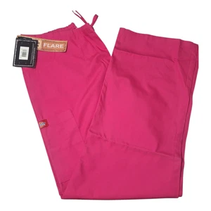 DICKIES EVERYDAY SCRUB ELASTIC/ DRAW STRING PANT- SIZE MEDIUM HOT PINK 854206 - Picture 1 of 2