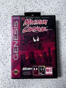 Spider Man Venom Maximum Carnage - Sega Genesis - CIB - getestet - Bild 1 von 5