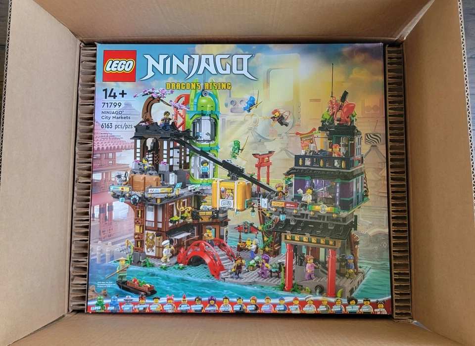 ENVIO HOJE LEGO NINJAGO: Ninjago City Markets 71799 Novo na Caixa - Imagem 1 de 1