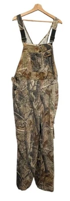Mens Realtree Camo Overalls With Adjustable Straps & Multi-Pockets Size L *READ - Image 1 of 4