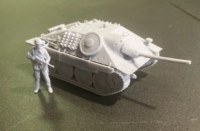 Pistola de asalto de tanque Hetzer alemana Segunda Guerra Mundial, resina construida impresa en 3D, escala 1/35 Foto 1 de 4