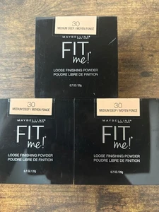 Maybelline Fit Me Loose Finishing Powder, Medium Deep 30, 0.7 oz each - 3 Pack - Picture 1 of 3