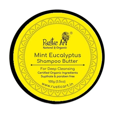 @Rustic Art Mint Eucalyptus Shampoo Butter For Unisex 100 g - Image 1 of 4