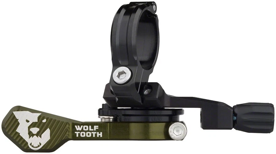 Wolf Tooth ReMote Pro Dropper Post Lever - 22.2mm Clamp, Olive - Image 1 of 1