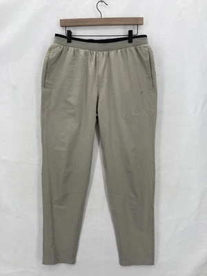 Fabletics The Fundamental Pant Mens Large Khaki Jogger Performance Stretch Gym - Image 1 of 4