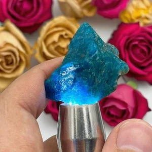 Raw Rough Blue Apatite Chunks Healing Crystal Rocks Specimens Home Decor Gifts - Picture 1 of 4