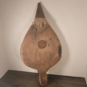 Vintage ESSO Bellows Memorabilia - Wood, Leather, Metal - Rustic - 20" X 10" - Picture 1 of 17