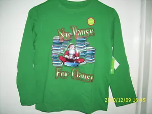 WEIHNACHTEN LANGARM KIND KID TEENAGER T-SHIRT KEINE PAUSE FÜR KLAUSEL - Bild 1 von 1
