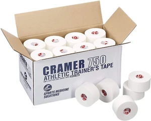 Athletic Tape, White, For Ankle, Wrist, and Injury Taping, Prevent Injuries - Picture 1 of 12