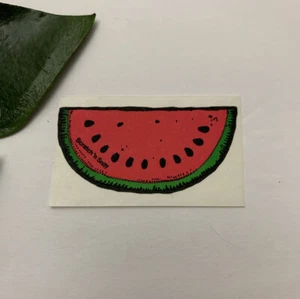 Vintage 3M Scratch and Sniff Aufkleber Lebensmittel Wassermelone Duft 80er Obst - Bild 1 von 2