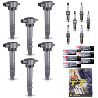6 Ignition Coil & 6 Denso Platinum Spark Plug for 06-12 Mitsubishi Eclipse 3.8L - Image 1 of 4