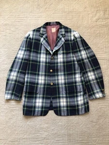 1950s Scotch Tartan Plaid Polo Blazer Medium - Picture 1 of 11