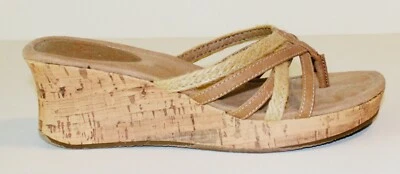 Sandalias Jellypop Racey 8M color camel tostado cuña zapatos de corcho Foto 1 de 4