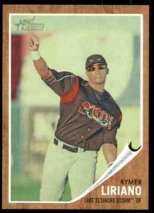 2011 Topps Heritage Minor League Green Tint Rymer Liriano /620 #156 10=Fs