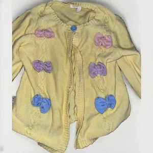 Matilda Jane Yellow Cardigan with Bows - 14 - Picture 1 of 2