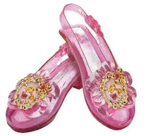 NIÑAS DISNEY PRINCESA AURORA ZAPATOS BRILLANTES DISFRAZ VESTIDO DE JUEGO DG59287 - Imagen 1 de 1