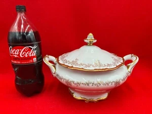 WEIMAR PORZELLAN PORZELLAN KATHARINA STARK VERGOLDET 24 KT GOLD 14051 SUPPENTERRINE - Bild 1 von 12