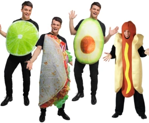 Food Costumes Adults Novelty Funny Fancy Dress Outfit Ladies Mens - Picture 1 of 12