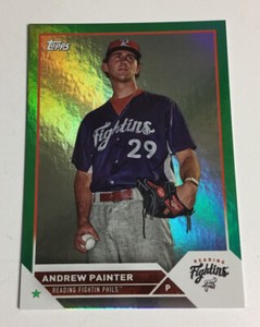2023 Topps Pro Debut ANDREW PAINTER Green Parallel Card 14/99 Phillies
