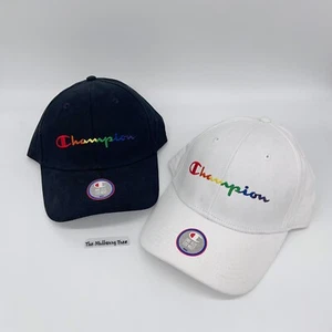 Sombrero Champion Rainbow Script Logo Orgullo Nuevo con Etiquetas - Imagen 1 de 18