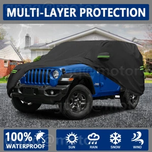 For Jeep Wrangler 2 Door CJ,YJ, TJ & JK Dust UV Waterproof Protection Car Cover - Picture 1 of 11