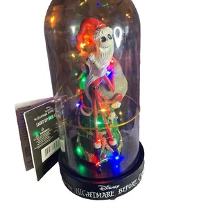 The Nightmare Before Christmas Light Up Jack Skellington X-MAS Tree Cloche 10" - Picture 1 of 2
