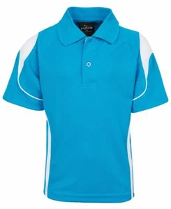 Podium Teamwear Kids Contrast Bell Panel Sports Polo Urban Fit UPF Proctection - Bild 1 von 43