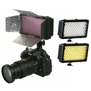 240 LED Bi-Color Dimmable Barndoor LED Video Panel DSLR Camera Light Panel NEW - Picture 1 of 1