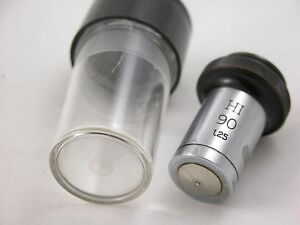 Carl Zeiss Jena Microscope Lens HI 90x 1,25