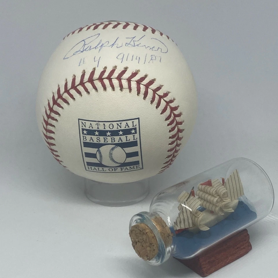 Ralph Kiner signed Rawlings HOF Logo Baseball JSA Inscribed Rare Pirates A2017 - Image 1 of 1