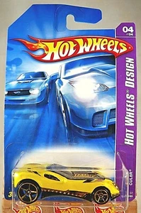 2007 Hot Wheels #48 Hot Wheel Design 4/4 CUL8R Yellow w/Gold OH5 Spoke Variation - Picture 1 of 5