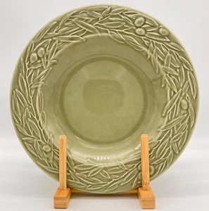 VARAGES Cuencos de Sopa Borde Grande Verde Salvia Hojas de Aceitunas Francia - Juego de 4 - LEER - Imagen 1 de 18