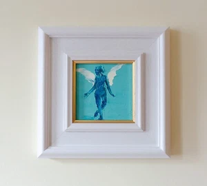 Angel 999953 - Original Oil painting on canvas 6x6inch (unframed) NEW! - Picture 1 of 5