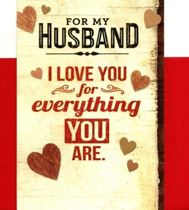 Happy Birthday Husband You Have My Everything Heart True Love Hallmark Card - Picture 1 of 3