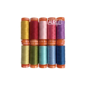 Aurifil Thread The Perfect Little Box of Colors 10 SMALL SPOOLS COTTON 50WT - Picture 1 of 2