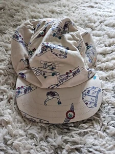 Gymboree 90s Vintage Baseball Cap  Airplane Flight Tan Hat Cotton L/XXL Toddler  - Picture 1 of 5