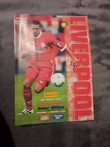 Signed Liverpool V Inter Milan Football Programme 1998/99 - Picture 1 of 2