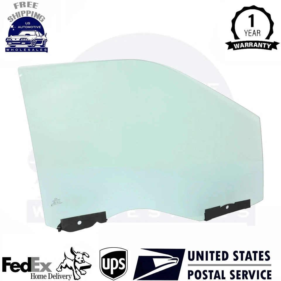 New Front Door Glass Right Side w/Clips Green Tint For For 2015-2018 Ford F-150 Foto 1 de 4