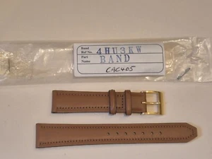 Brand New Seiko 16mm Brown Leather Strap No. 4HU3KW - RARE STRAP - Picture 1 of 9