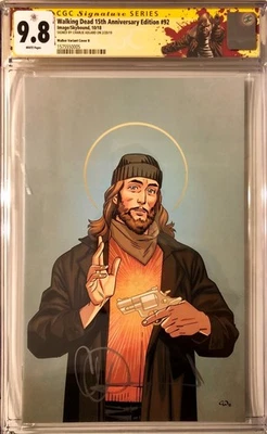 Walking Dead #92 15th Anniversary Walker Variant B SS CGC 9.8 Virgin Sign Adlard - Image 1 of 2