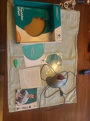 Logitech TrackMan Wheel Optical Wired Mouse USB  - Image 1 of 4