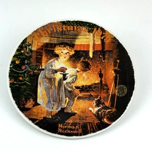 Rockwell Society Annual Christmas Plate Somebody's Up There Fine China 1979 - Picture 1 of 2