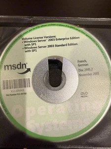 Windows Server 2003 French, German - Picture 1 of 1