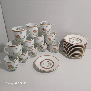 Lot De 12 Tasses à café Chef d'Œuvre par Bernardaud Limoge Decor Chine XVIIIEME - Bild 1 von 23