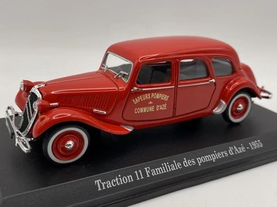 * Citroen Traction 11 Familiale COMMUNE Fire truck firefighters 1:72 Atlas - Image 1 of 4