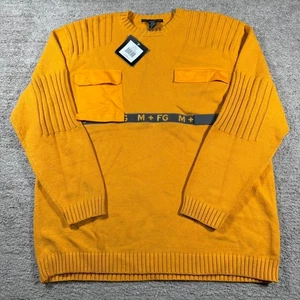 Marithè Francois Girbaud Shuttle Strap Front Pocket Long Sleeve Pullover Sweater - Picture 1 of 5